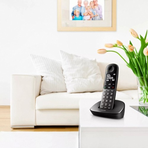 CORDLESS PHONES  XL4901DS/GRS BLACK ΜΕ ΑΝΟΙΧΤΗ ΑΚΡΟΑΣΗ & ΜΕΓΑΛΑ ΠΛΗΚΤΡΑ